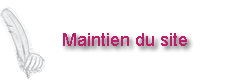 Maintien du site